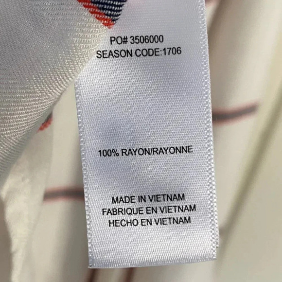 Splendid,‎ Plaid Button-up Long Sleeve Top, White, Blue and Red plaid - Picture 7 of 8